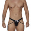 CandyMan Black 99679 Lace Garter Brief