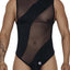 CandyMan Black 99699 Mesh Bodysuit
