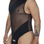CandyMan Black 99699 Mesh Bodysuit