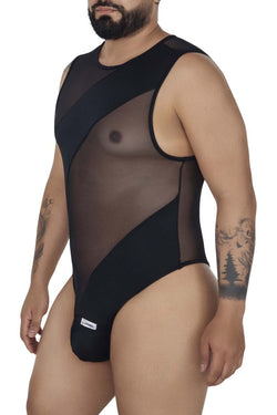 CandyMan Black 99699 Mesh Bodysuit thumbnail 1