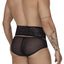 CandyMan Black 99703 Garter Briefs Two Piece Sets