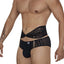 CandyMan Black 99703 Garter Briefs Two Piece Sets