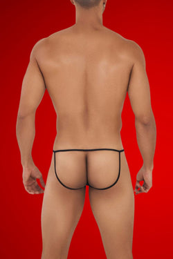 CandyMan Black 99709 Micro Lace Jockstrap thumbnail 2
