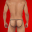 CandyMan Black 99709 Micro Lace Jockstrap