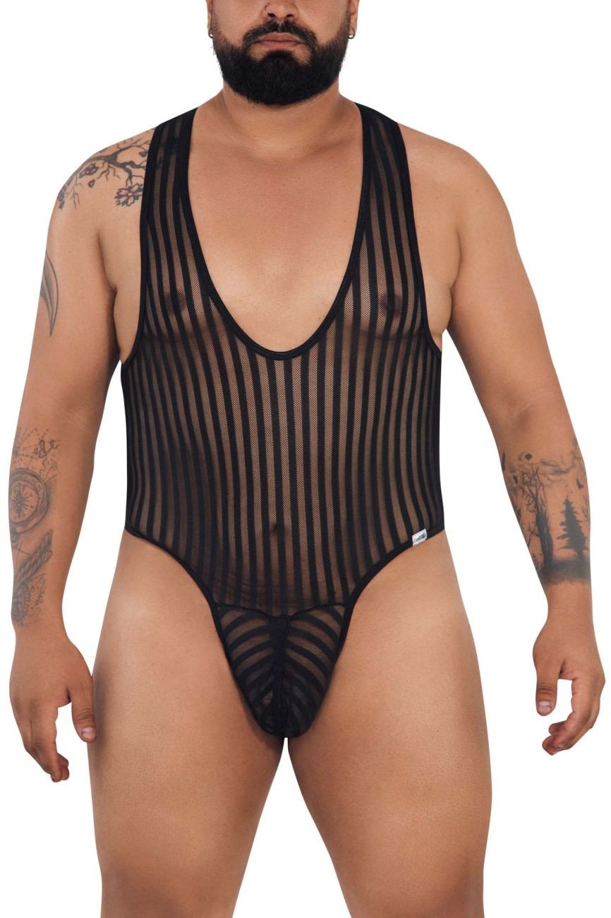 CandyMan Black 99727 Work-N-Play Bodysuit