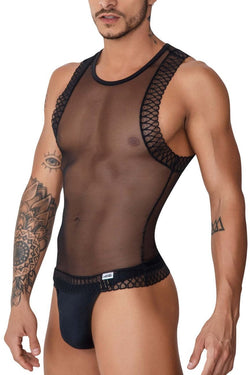 CandyMan Black 99758 Mesh Tank Top thumbnail 3