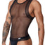 CandyMan Black 99758 Mesh Tank Top