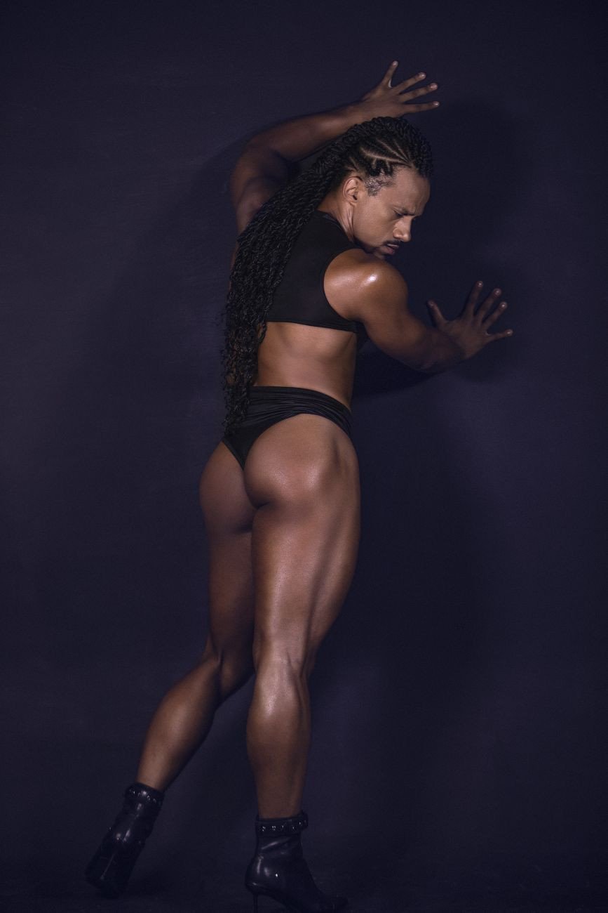 CandyMan Black 99783 One Shoulder Bodysuit