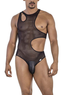 CandyMan Black 99788 Mesh Bodysuit thumbnail 1