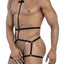 CandyMan Black 99797 String Bodysuit