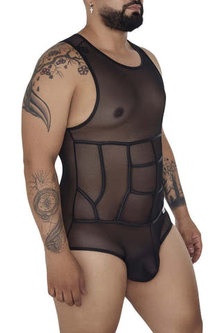 CandyMan Black Tulle Bodysuit