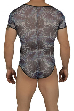 CandyMan Blue 99438 Floral Bodysuit thumbnail 2