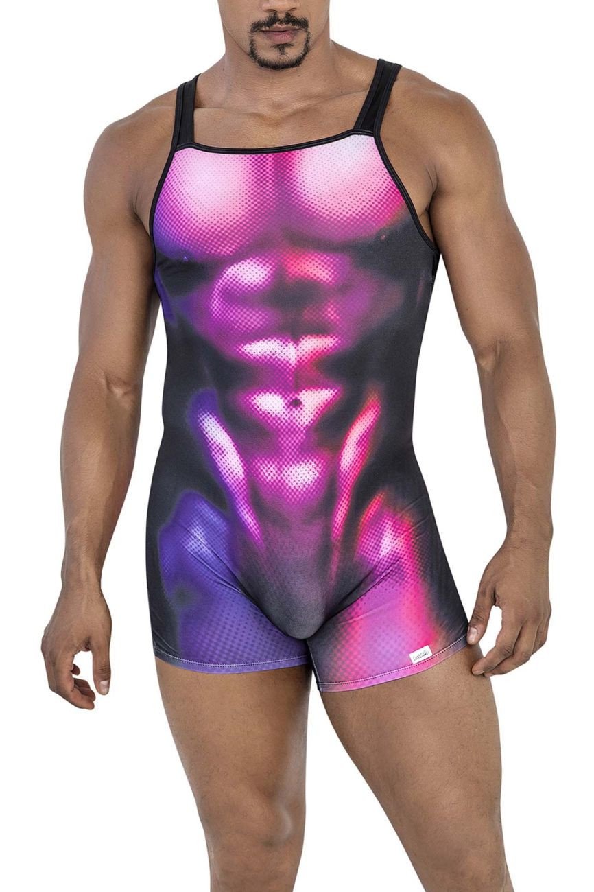 CandyMan Magenta 99796 Muscle Onesie Bodysuit