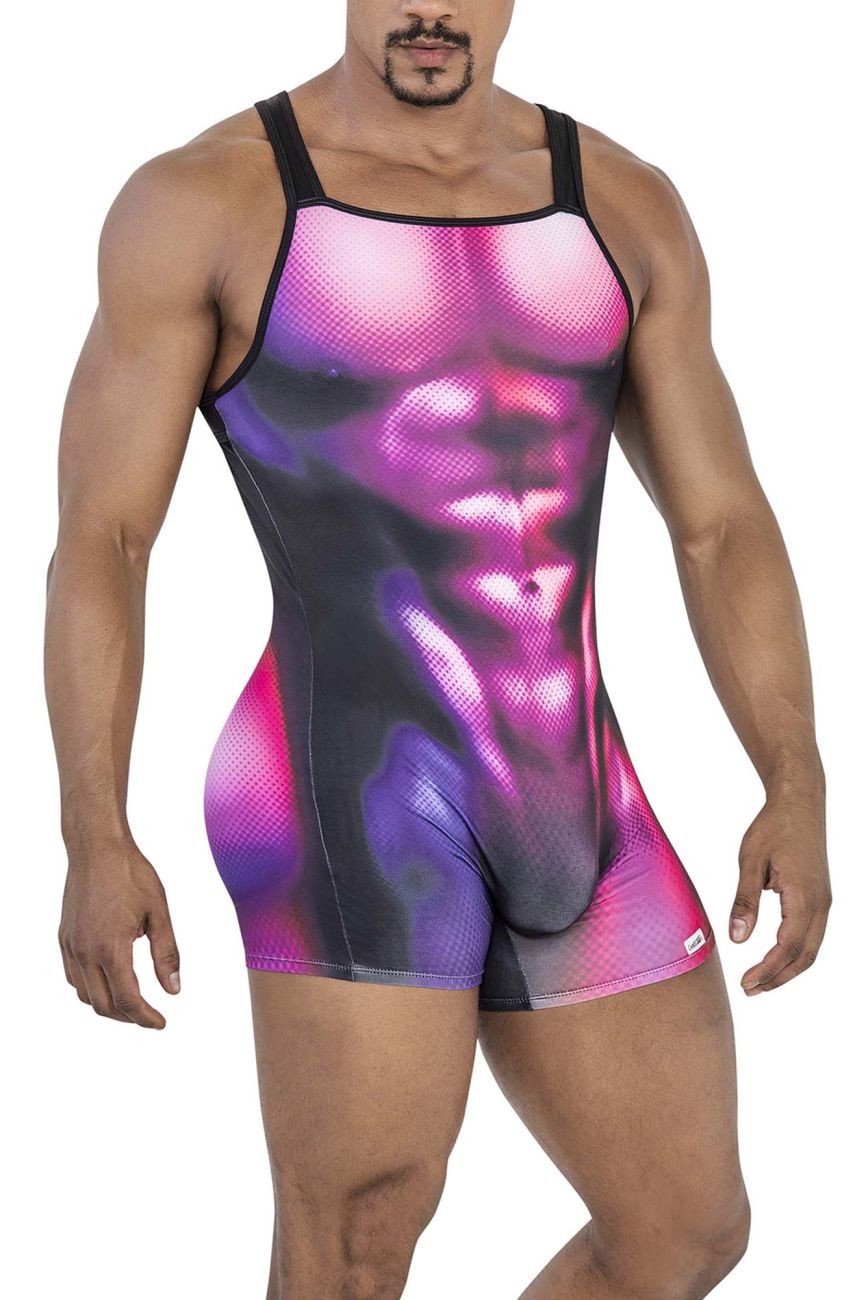 CandyMan Magenta 99796 Muscle Onesie Bodysuit