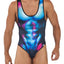 CandyMan Moonlight Blue 99725X Work-N-Out Bodysuit