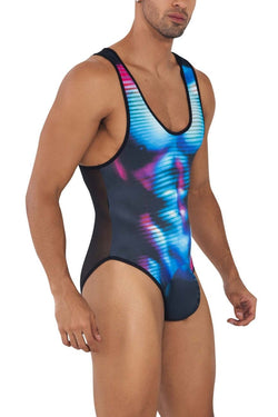 CandyMan Moonlight Blue 99725X Work-N-Out Bodysuit thumbnail 3