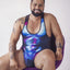 CandyMan Moonlight Blue 99725X Work-N-Out Bodysuit