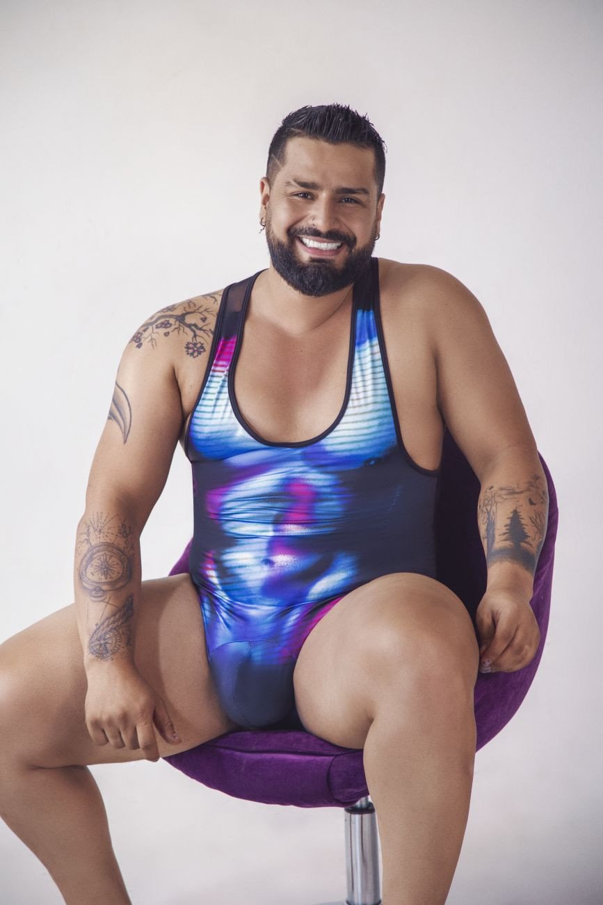 CandyMan Moonlight Blue 99725X Work-N-Out Bodysuit