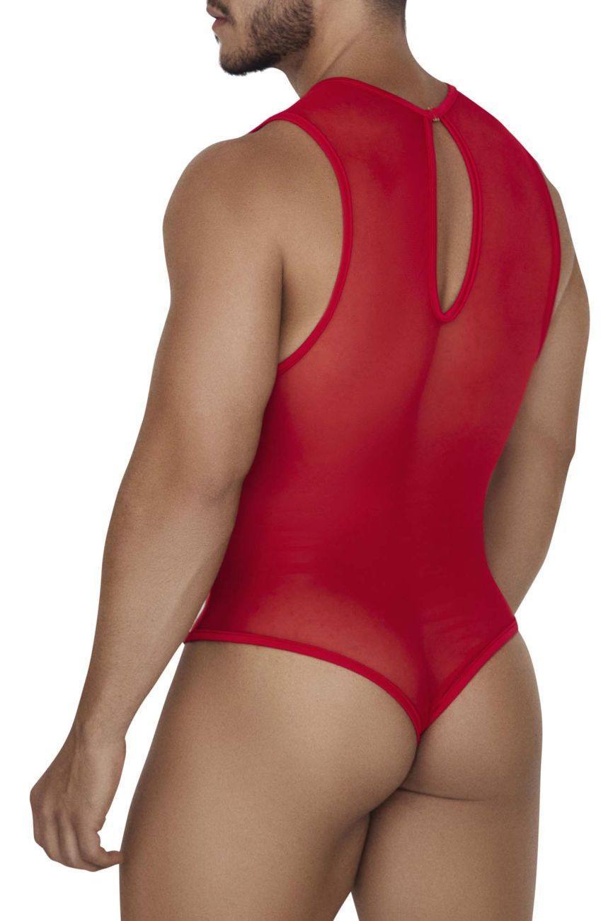 CandyMan Red 99699 Mesh Bodysuit