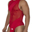 CandyMan Red 99699 Mesh Bodysuit