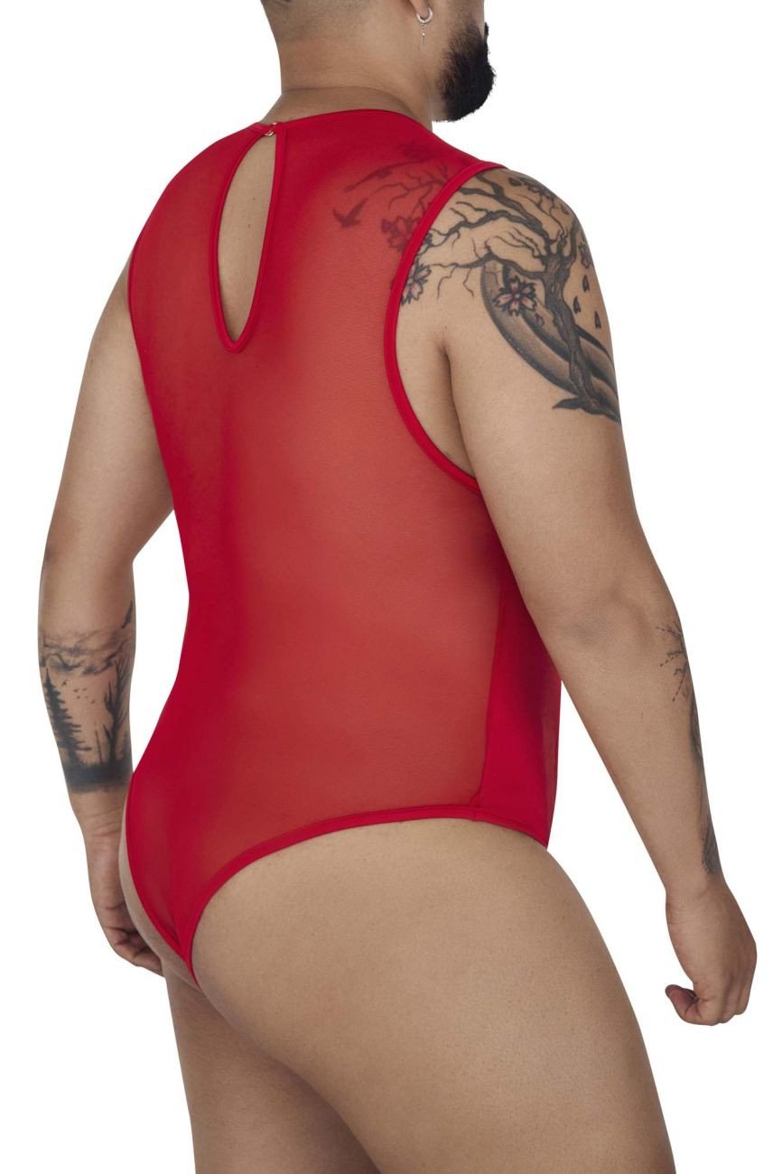 CandyMan Red 99699 Mesh Bodysuit