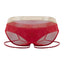 CandyMan Red 99722 Garter Mesh Brief