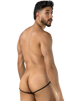 CandyMan 95000 Men's Underwear Seductive Lace Thongs Color Black thumbnail 3