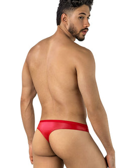 CandyMan 95009 Men's Underwear Seductive Lace Thongs Color Red thumbnail 3