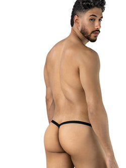 CandyMan 95012 Men's Underwear Seductive Lace Thongs Color Black thumbnail 3