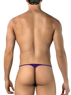 CandyMan 95020 Men's Underwear Sensual Lace Thongs Color Purple thumbnail 3