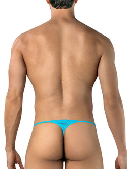 CandyMan 95020 Men's Underwear Sensual Lace Thongs Color Turquoise thumbnail 3