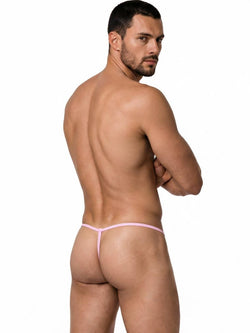 CandyMan 9586 Men's Underwear Mini G-String Color Baby Pink thumbnail 3