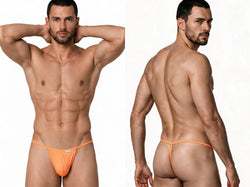CandyMan 9586 Men's Underwear Mini G-String Color Hot Orange thumbnail 1
