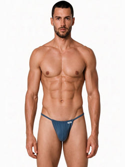 CandyMan 9586 Men's Underwear Mini G-String Color Petrol Blue thumbnail 2