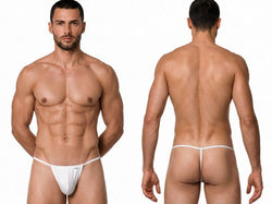 CandyMan 9586 Men's Underwear Mini G-String Color White thumbnail 1
