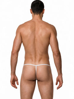 CandyMan 9586 Men's Underwear Mini G-String Color White thumbnail 3