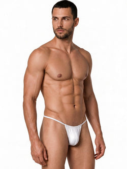 CandyMan 9586 Men's Underwear Mini G-String Color White thumbnail 4