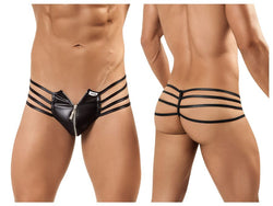 CandyMan Men's Underwear 99140 Thong Color Black thumbnail 1
