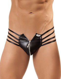 CandyMan Men's Underwear 99140 Thong Color Black thumbnail 2