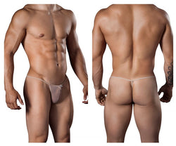 CandyMan 99246 Men's Underwear G-String Mesh Thongs Color Beige thumbnail 1