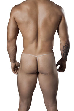 CandyMan 99246 Men's Underwear G-String Mesh Thongs Color Beige thumbnail 3