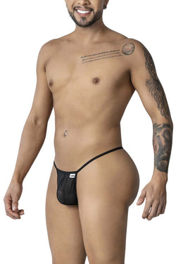 CandyMan 99246 Men's Underwear G-String Mesh Thongs Color Black thumbnail 4