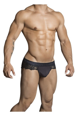 CandyMan 99304 Men's Underwear Lace Thongs Color Black thumbnail 4