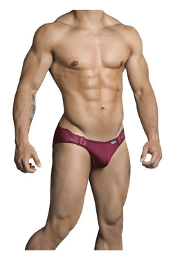 CandyMan 99312 Men's Underwear Lace Jockstrap Color Burgundy thumbnail 4