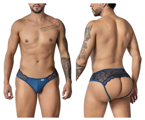 CandyMan 99312 Men's Underwear Lace Jockstrap Color Navy