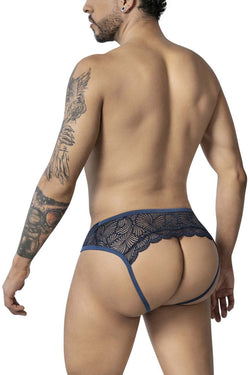 CandyMan 99312 Men's Underwear Lace Jockstrap Color Navy thumbnail 3