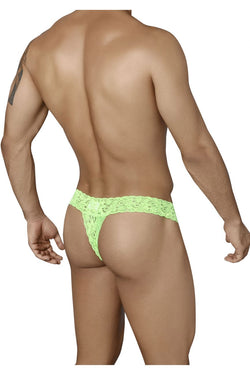 CandyMan Men's Underwear 99315 Peek a Boo Thongs Color Green thumbnail 3