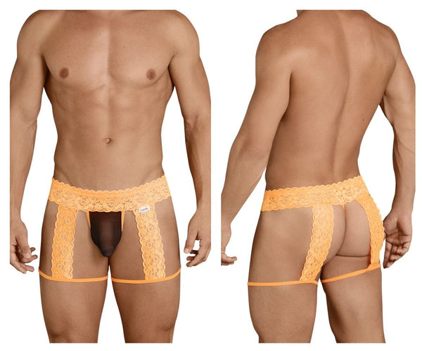 CandyMan Men's Underwear 99369X Thongs Color Hot Orange