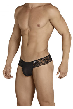 CandyMan 99392 Men's Underwear Lace Mesh Thongs Color Black thumbnail 4