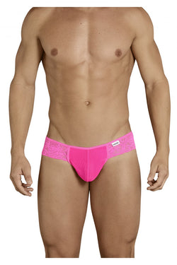 CandyMan 99392 Men's Underwear Lace Mesh Thongs Color Pink thumbnail 2